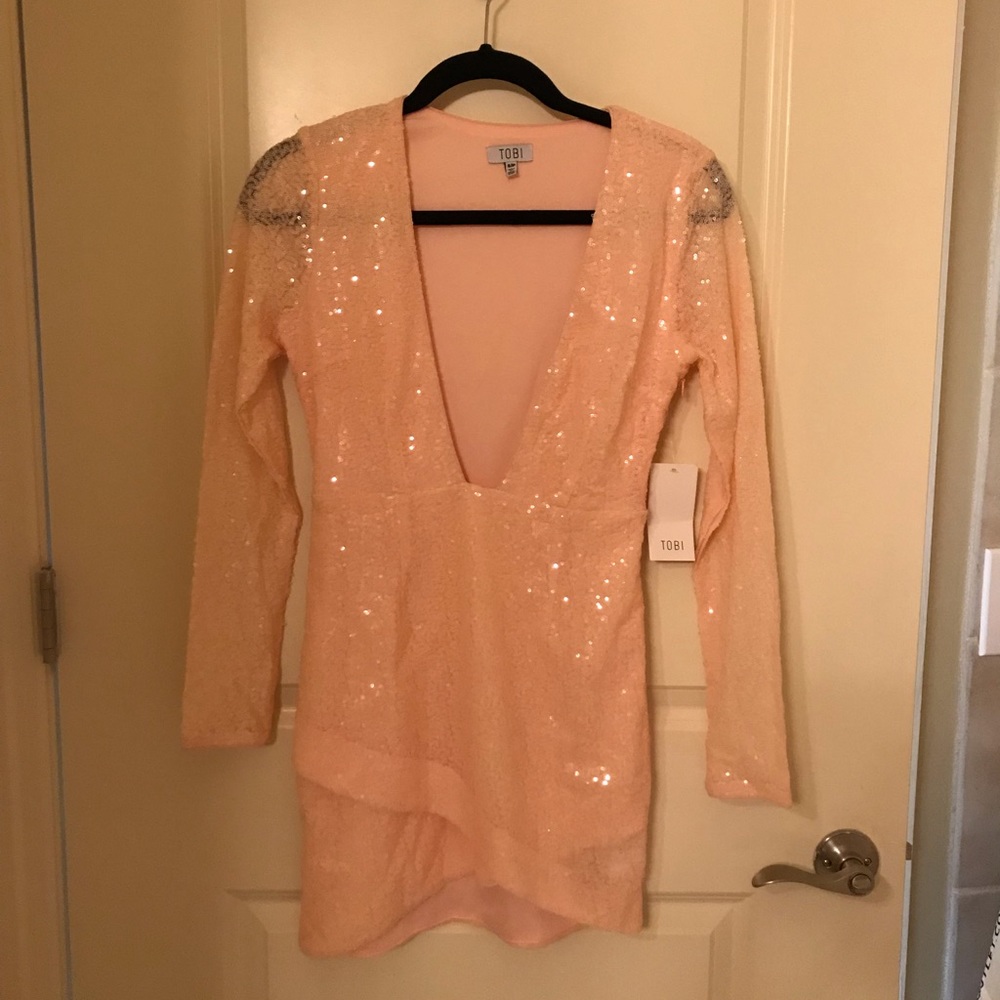 Tobi Sequin Bodycon Dress